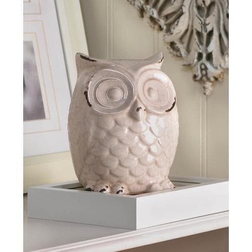 Distressed Owl Figurine - Premium Accent Plus from Accent Plus - Just $39.74! Shop now at Handbags Specialist Headquarter