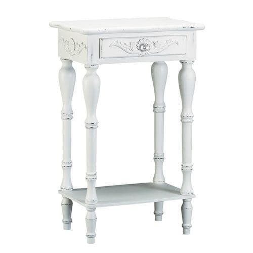 Distressed White Wood Accent Table - Premium Accent Plus from Accent Plus - Just $92.44! Shop now at Handbags Specialist Headquarter