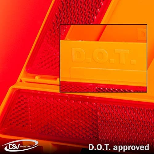 DSV Standard Warning Triangles, Safety Triangles DOT Approved, 3 Pack, Reflective Triangles with Heavy Base, FMVSS 571.125 &Carrying Case Included - Premium Auto accessories from Brand: DSV Standard - Just $53.99! Shop now at Handbags Specialist Headquarter