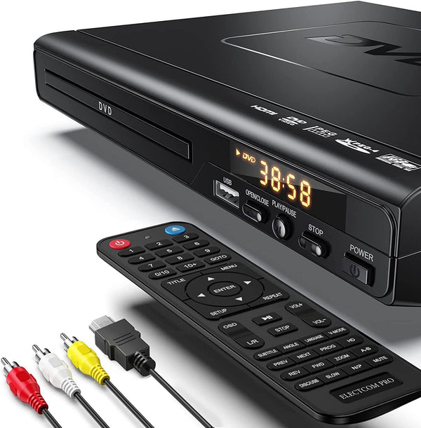DVD Players for TV with HDMI, DVD Players That Play All Regions, Simple DVD Player for Elderly, CD Player for Home Stereo System, HDMI and RCA Cable Included - Premium DVD AND BLU-RAY PLAYERS from Visit the ELECTCOM PRO Store - Just $79.54! Shop now at Handbags Specialist Headquarter