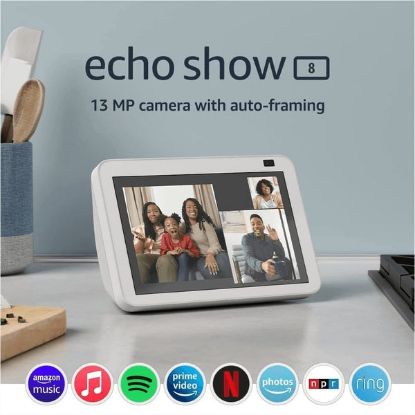 Echo Show 8 (2Nd Gen, 2021 Release) | HD Smart Display with Alexa and 13 MP Camera | Glacier White - Premium  from Amazon - Just $93.06! Shop now at Handbags Specialist Headquarter