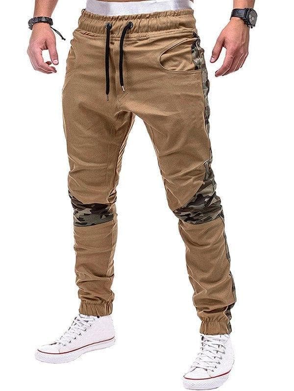 Elastic Waist Camo Patchwork Jogger Pants - Premium Men Pants from eprolo - Just $31.18! Shop now at Handbags Specialist Headquarter