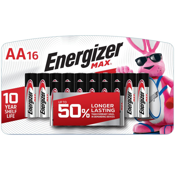 Energizer MAX AA Batteries (16 Pack), Double A Alkaline Batteries - Handbags Specialist Headquarter