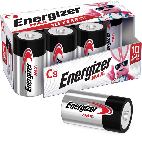 Energizer MAX C Batteries (8 Pack), C Cell Alkaline Batteries - Handbags Specialist Headquarter