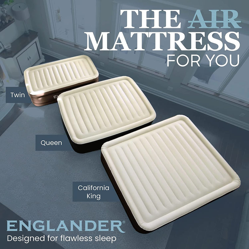 Englander Air Mattress with Built-in Pump - Luxury Inflatable Bed - Premium DECOR from Brand: Englander - Just $129.99! Shop now at Handbags Specialist Headquarter
