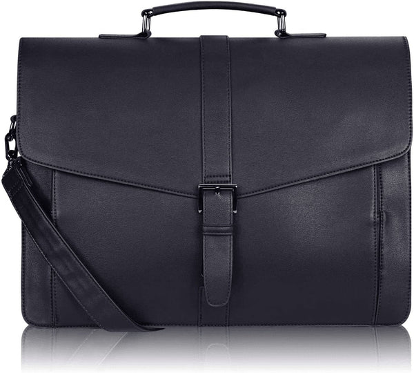 Estarer Men'S Leather Briefcase for Travel/Office/ Business 15.6 Inch Laptop Messenger Bag - Premium  from ESTARER - Just $81.26! Shop now at Handbags Specialist Headquarter
