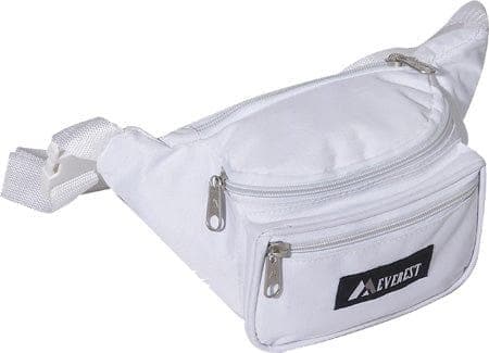 Everest Unisex Signature Fanny Pack White - Handbags Specialist Headquarter