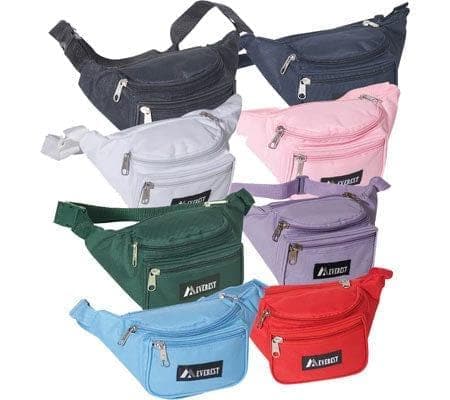 Everest Unisex Signature Fanny Pack White - Premium Bags from Everest - Just $14.99! Shop now at Handbags Specialist Headquarter