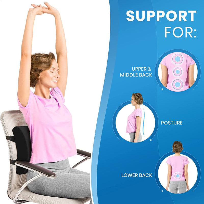 Everlasting Comfort Lumbar Support Pillow for Office Chair, Car, Desk - Back Pain, Posture Cushion - Premium Health from Visit the Everlasting Comfort Store - Just $49.99! Shop now at Handbags Specialist Headquarter