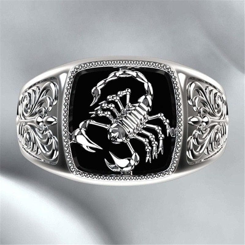 Exaggerated Scorpion Rings for Men  Animal Gothic Metal Nightclub Men's Ring Vintage Anniversary Jewelry Party Gifts - Premium Men's Ring from WUKALO - Just $34.99! Shop now at Handbags Specialist Headquarter