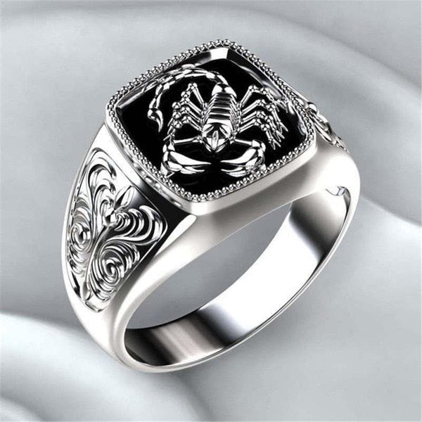 Exaggerated Scorpion Rings for Men  Animal Gothic Metal Nightclub Men's Ring Vintage Anniversary Jewelry Party Gifts - Premium Men's Ring from WUKALO - Just $34.99! Shop now at Handbags Specialist Headquarter