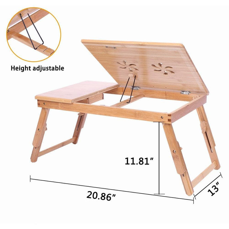 Zimtown Nature Bamboo Folding Laptop Computer Notebook Table Bed Desk Tray Stand - Premium DESK ACCESSORIES from Zimtown - Just $49.99! Shop now at Handbags Specialist Headquarter