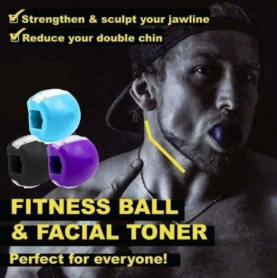 Face Fitness Ball & Facial Toner Exerciser Facial Muscle Training Silicone Face-lift Masseter - Premium Health from eprolo - Just $13.04! Shop now at Handbags Specialist Headquarter