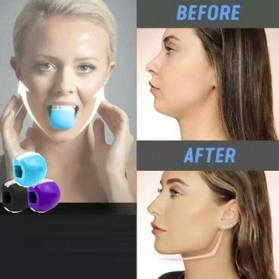 Face Fitness Ball & Facial Toner Exerciser Facial Muscle Training Silicone Face-lift Masseter - Premium Health from eprolo - Just $13.04! Shop now at Handbags Specialist Headquarter