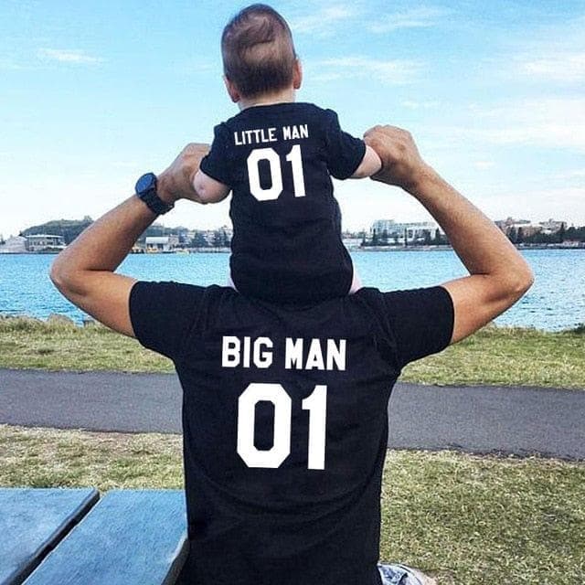 Family Look matching outfits father and son big litter man Dad baby summer fathers day clothing T-shirt for daddy and me clothes - Premium MEN T-SHIRT from eprolo - Just $18.92! Shop now at Handbags Specialist Headquarter