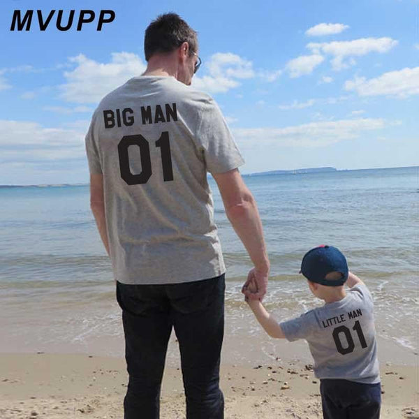 Family Look matching outfits father and son big litter man Dad baby summer fathers day clothing T-shirt for daddy and me clothes - Premium MEN T-SHIRT from eprolo - Just $18.92! Shop now at Handbags Specialist Headquarter