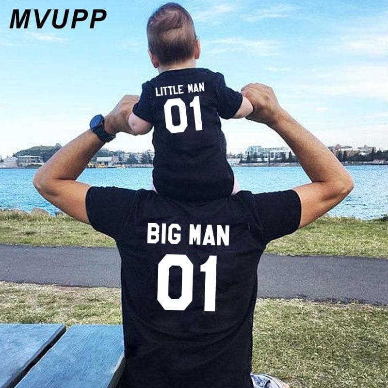 Family Look matching outfits father and son big litter man Dad baby summer fathers day clothing T-shirt for daddy and me clothes - Premium MEN T-SHIRT from eprolo - Just $18.92! Shop now at Handbags Specialist Headquarter