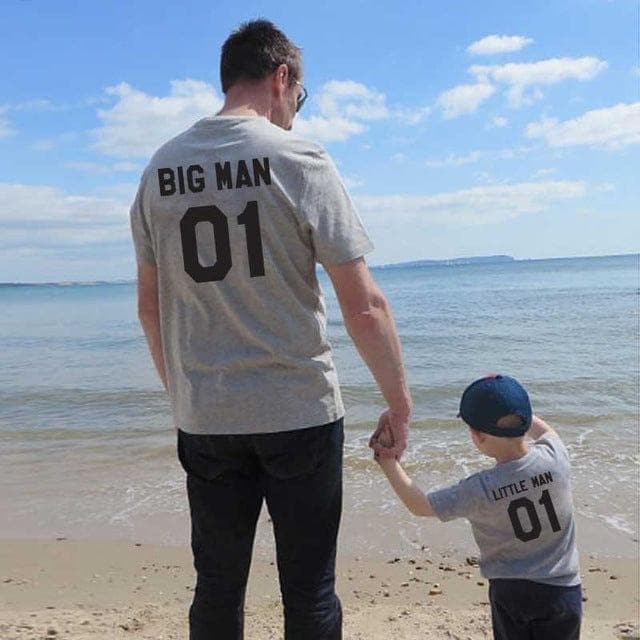 Family Look matching outfits father and son big litter man Dad baby summer fathers day clothing T-shirt for daddy and me clothes - Premium MEN T-SHIRT from eprolo - Just $18.92! Shop now at Handbags Specialist Headquarter