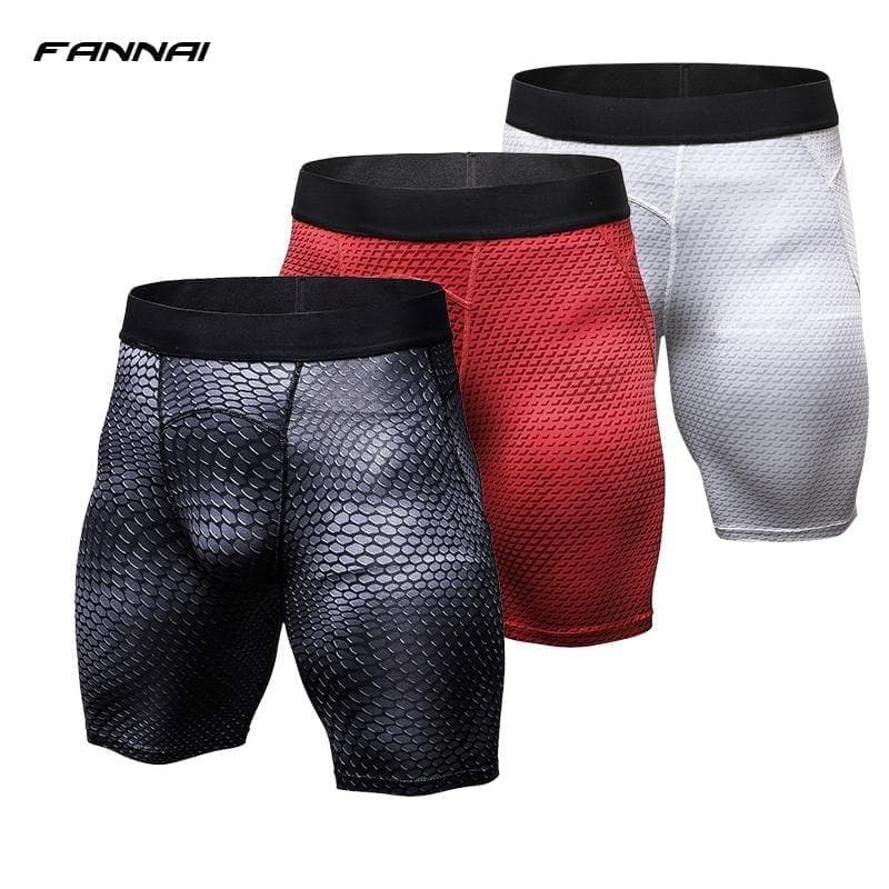 FANNAI Men's Sport Tight running Short Elastic Waist Shorts Fitness Gym Workout Skinny Yoga Short Trousers - Premium Men Pants from eprolo - Just $16.60! Shop now at Handbags Specialist Headquarter