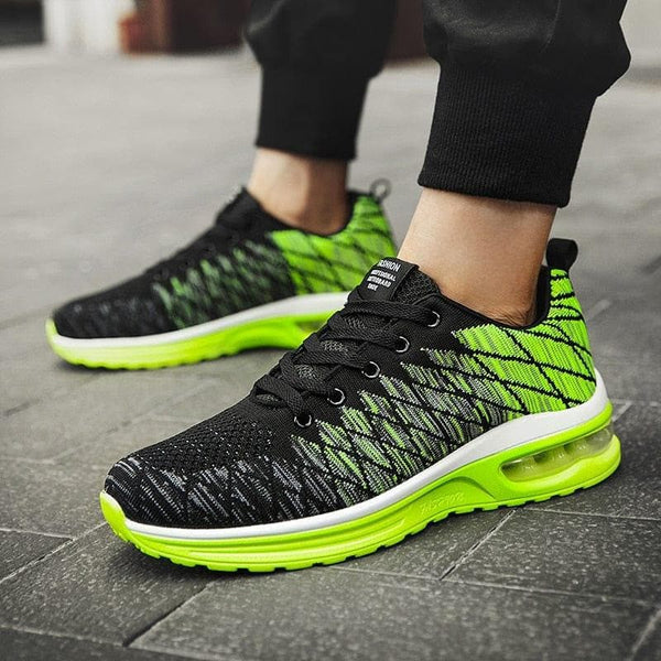 Fashion Sneakers Men Light Breathable Air Cushion Running Shoes Lace Up Tennis Shoe Non-slip - Premium Men's shoes from eprolo - Just $27.04! Shop now at Handbags Specialist Headquarter