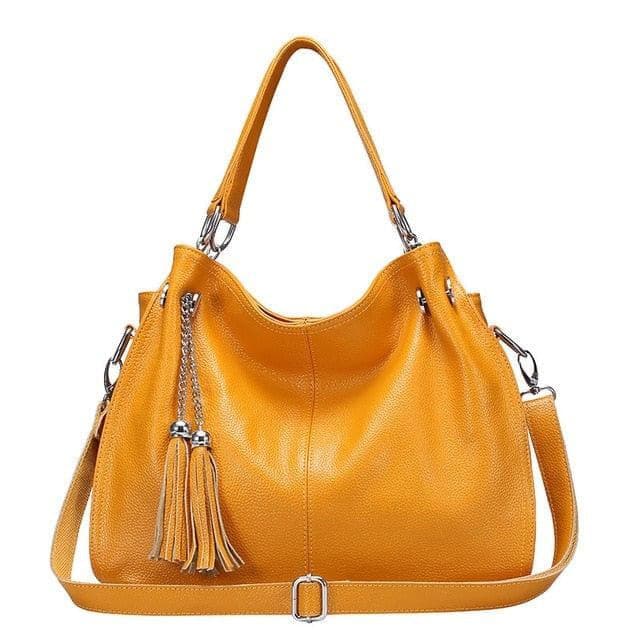 Fashion Women Genuine Leather Handbags Designer Bag Famous Real Leather Bag Ladies's Shoulder Handbag - Handbags Specialist Headquarter