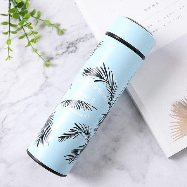 Feather Stainless Steel Vacuum Flasks Tumbler Coffee Travel Mug Thermos Thermal Water Bottle for Tea Car Cup - Premium Cups from eprolo - Just $21.99! Shop now at Handbags Specialist Headquarter