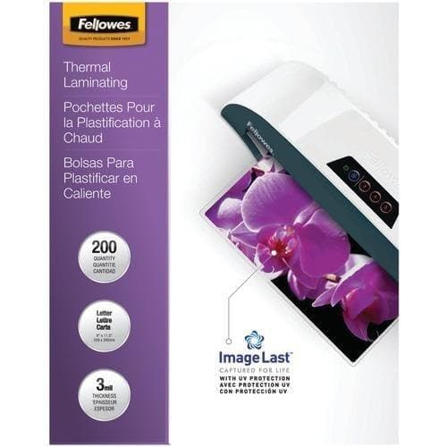Fellowes Imagelast Laminating Pouches&#44; Letter&#44; 200pk (3mil) (pack of 1 Ea) - Premium Computers and Accessories from FELLOWES - Just $108.99! Shop now at Handbags Specialist Headquarter