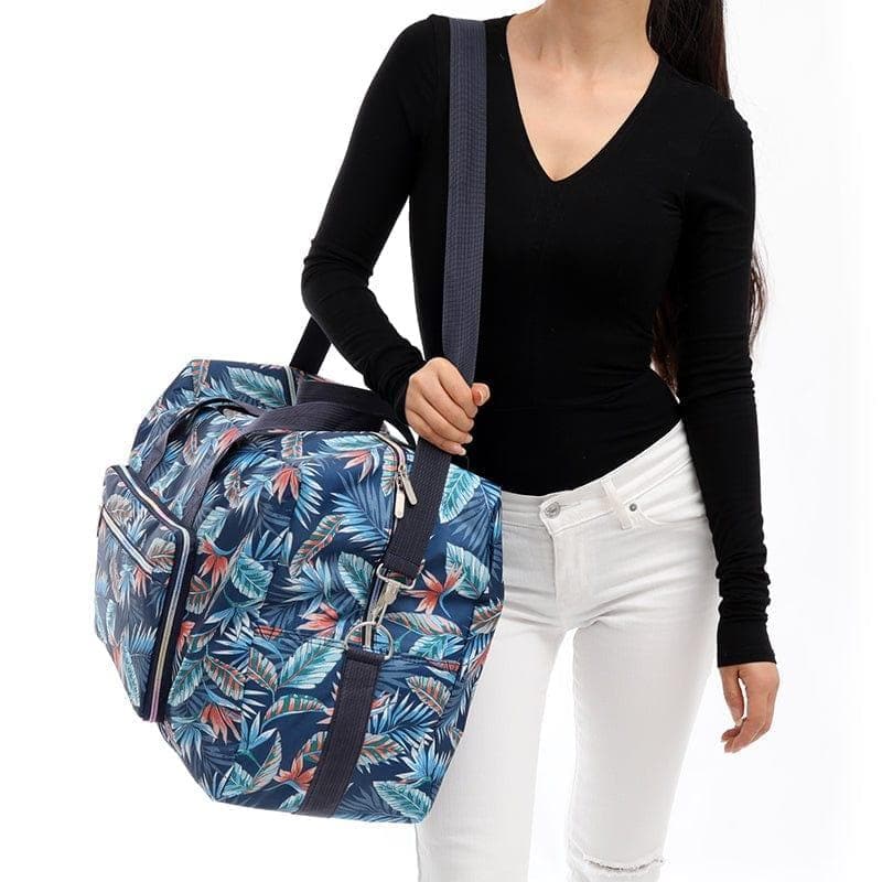 Foldable Travel Bag Women Large Capacity Portable Shoulder Duffle Bag Cartoon Printing Waterproof Weekend Luggage Tote - Premium WOMEN'S Handbags from eprolo - Just $32.58! Shop now at Handbags Specialist Headquarter