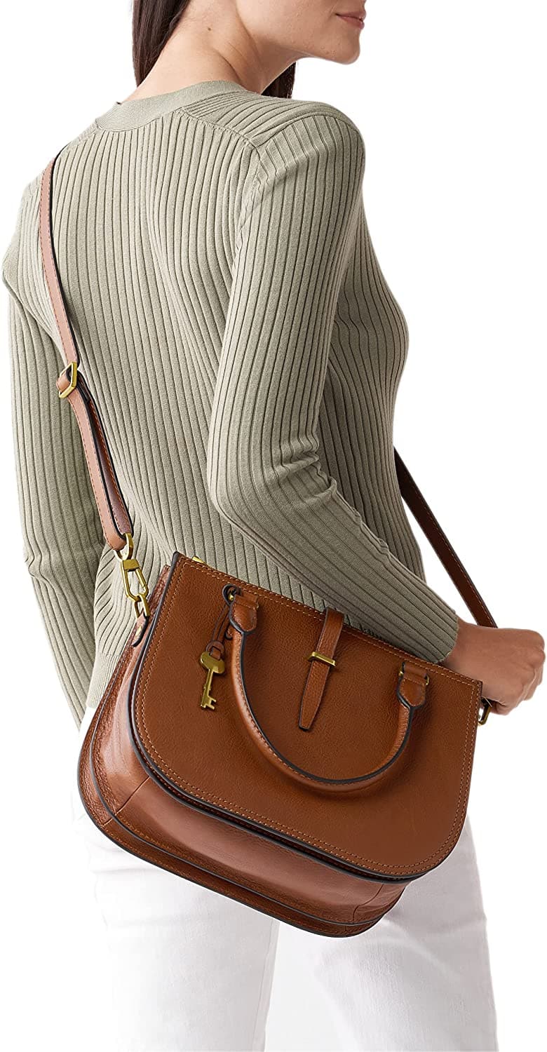 Fossil Women's Ryder Leather Satchel Purse Handbag - Premium BAGS AND HANDBAGS from Visit the Fossil Store - Just $225.99! Shop now at Handbags Specialist Headquarter