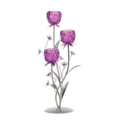 Fuchsia Blooms Candle Holder - Premium Gallery of Light from Gallery of Light - Just $53.50! Shop now at Handbags Specialist Headquarter