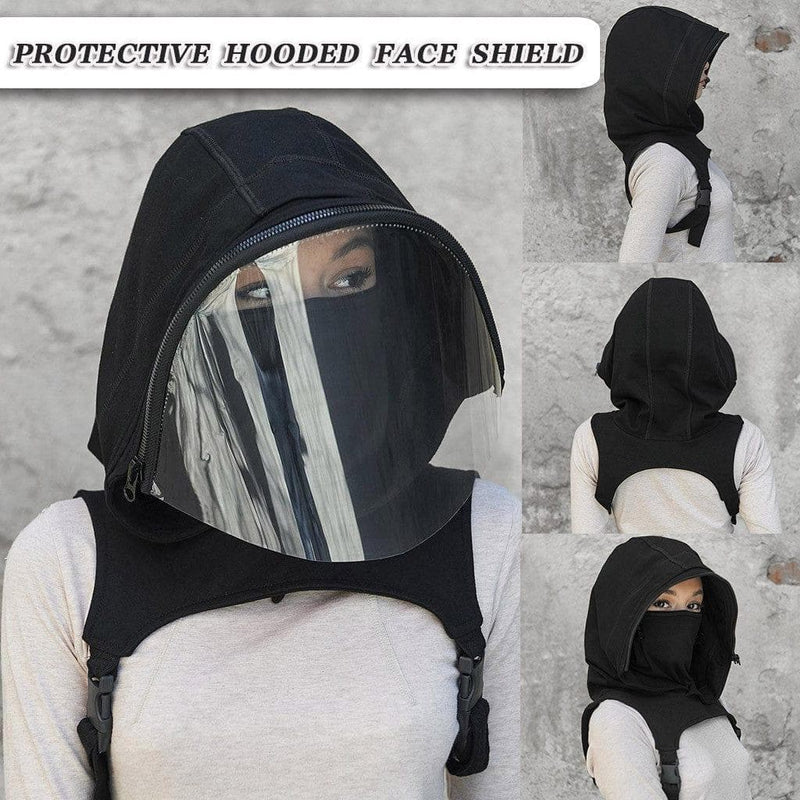 Full Protective Face Wear Clear Window Hooded Adults Face Mask Reusable Removable Hat - Premium MASK from Hotwon - Just $39.99! Shop now at Handbags Specialist Headquarter
