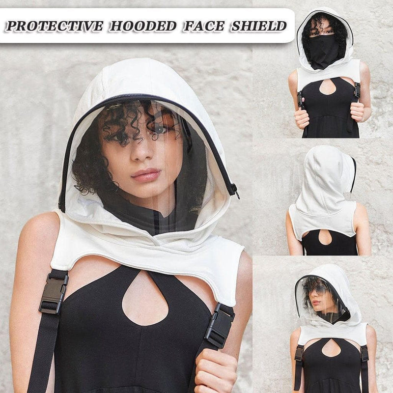 Full Protective Face Wear Clear Window Hooded Adults Face Mask Reusable Removable Hat - Premium MASK from Hotwon - Just $39.99! Shop now at Handbags Specialist Headquarter