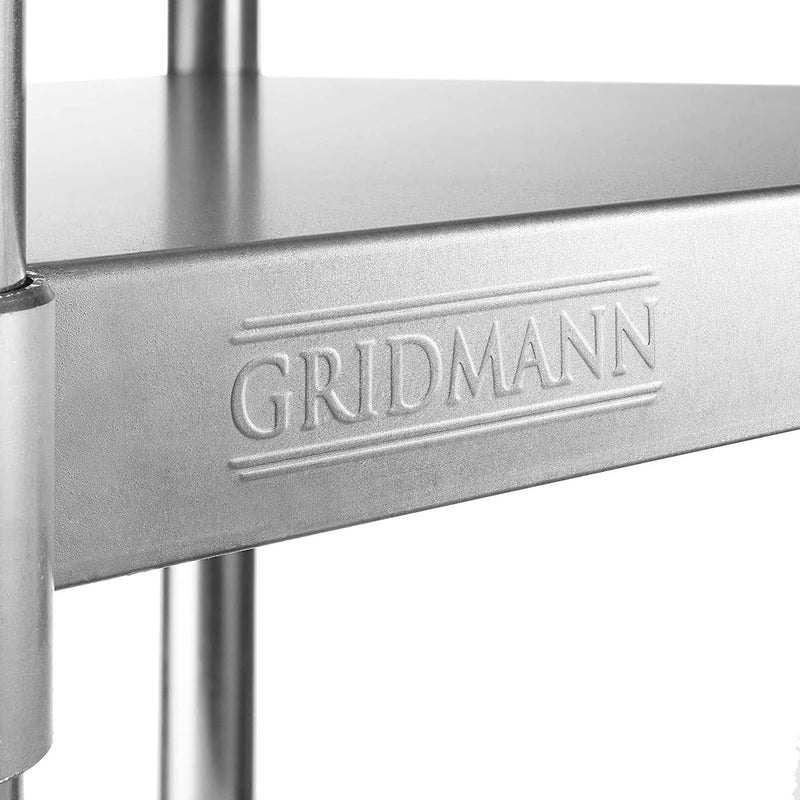 GRIDMANN NSF Stainless Steel Commercial Kitchen Prep & Work Table w/ 4 Casters (Wheels) - 30 in. x 24 in. - Premium 5315132011 from Amazon US - Just $210.98! Shop now at Handbags Specialist Headquarter