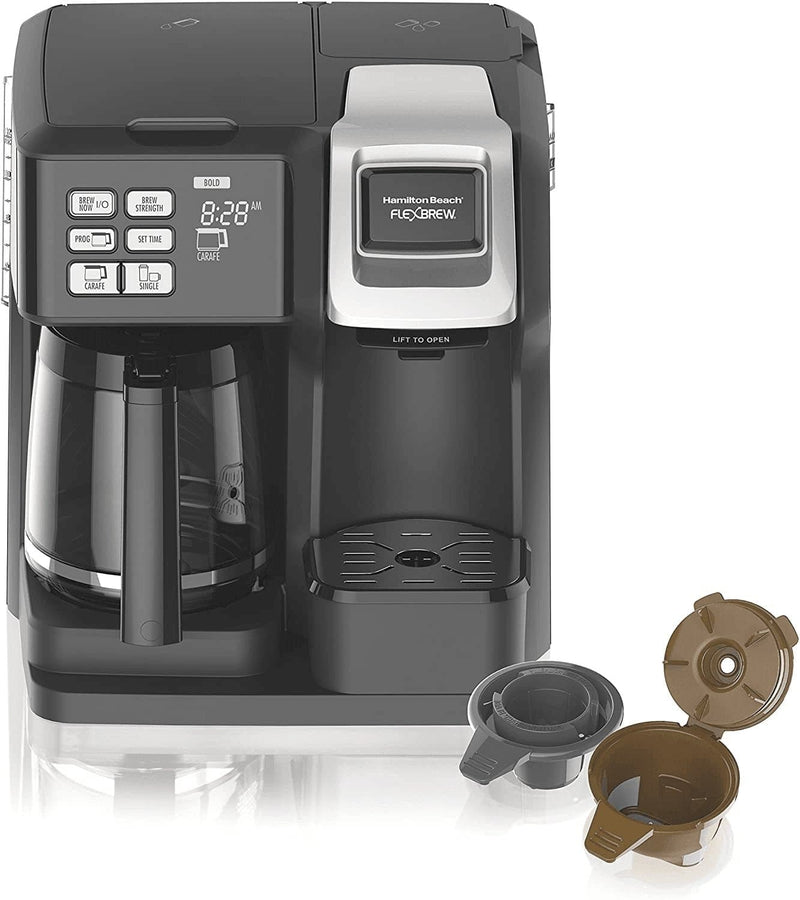 Hamilton Beach 49976 Flexbrew Trio 2-Way Coffee Maker, Compatible with K-Cup Pods or Grounds, Combo, Black - Premium  from Hamilton Beach - Just $202.42! Shop now at Handbags Specialist Headquarter