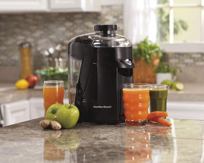 Hamilton Beach HealthSmart Juicer Machine, Centrifugal Extractor 2.4” Feed Chute for Fruits and Vegetables, Easy to Clean, BPA Free, 400W, Black (67801) - Premium JUICER MACHINES from Visit the Hamilton Beach Store - Just $59.99! Shop now at Handbags Specialist Headquarter