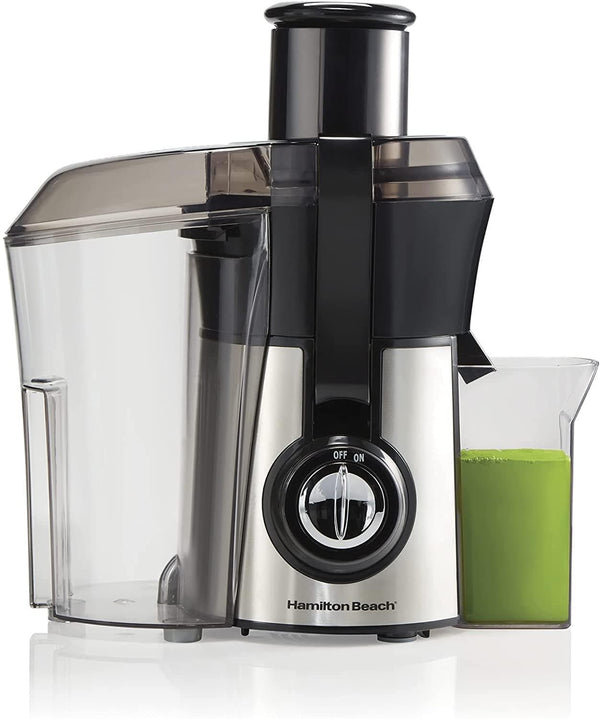 Hamilton Beach Juicer Machine, Big Mouth Large 3” Feed Chute for Whole Fruits and Vegetables, Easy to Clean, Centrifugal Extractor, BPA Free, 800W Motor, Silver - Premium Kitchen Helpers from Visit the Hamilton Beach Store - Just $101.99! Shop now at Handbags Specialist Headquarter