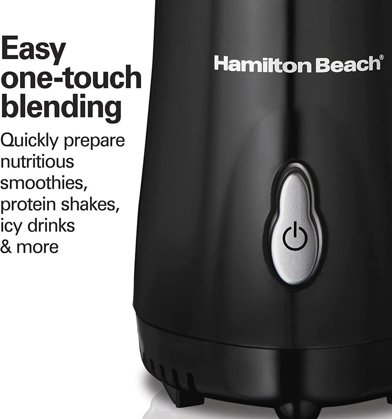 Hamilton Beach Personal Blender for Shakes and Smoothies with 14 Oz Travel Cup and Lid, Black (51101AV) - Premium BLENDERS from Visit the Hamilton Beach Store - Just $29.99! Shop now at Handbags Specialist Headquarter