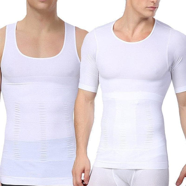 hapewear For Men Body Shaping T-shirt Abdomen Control Belly Trimmer Waist Trainers Slimming Fat Corset Faja Reductora Hombre - Premium MEN T-SHIRT from eprolo - Just $20.40! Shop now at Handbags Specialist Headquarter