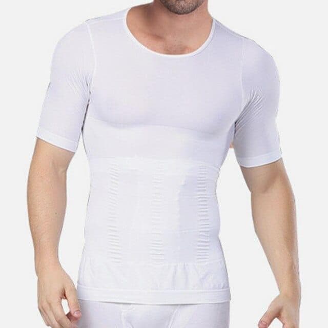hapewear For Men Body Shaping T-shirt Abdomen Control Belly Trimmer Waist Trainers Slimming Fat Corset Faja Reductora Hombre - Premium MEN T-SHIRT from eprolo - Just $20.40! Shop now at Handbags Specialist Headquarter