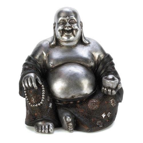 Happy Sitting Buddha Statue - Premium Accent Plus from Accent Plus - Just $41.68! Shop now at Handbags Specialist Headquarter