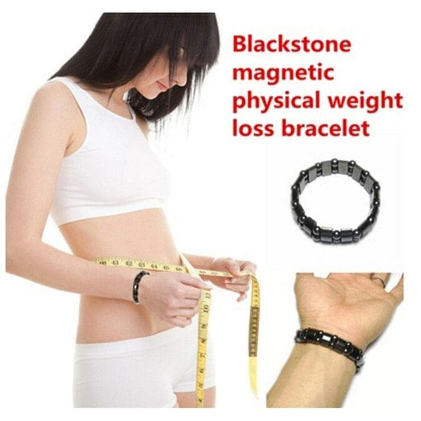Healf moon magnetic black stone magnetic therapy slimming Bracelet Weight Loss Round Black Stone Bracelets - Premium Men Bracelets from eprolo - Just $14.99! Shop now at Handbags Specialist Headquarter
