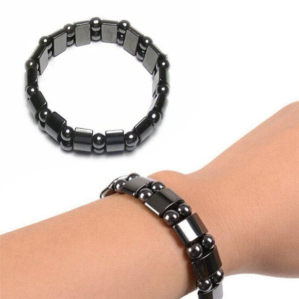 Healf moon magnetic black stone magnetic therapy slimming Bracelet Weight Loss Round Black Stone Bracelets - Premium Men Bracelets from eprolo - Just $14.99! Shop now at Handbags Specialist Headquarter