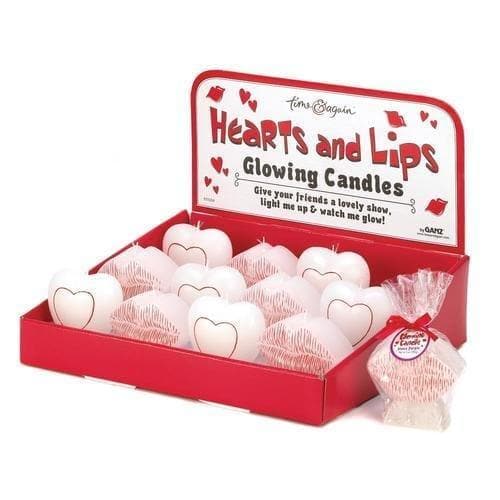Hearts & Lips Glowing Candles - Premium WOMEN HANDBAGS from Ganz - Just $56.21! Shop now at Handbags Specialist Headquarter