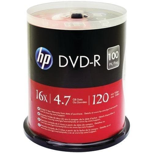 Hp 4.7gb Dvd-rs&#44; 100-ct Spindle (pack of 1 Ea) - Premium Computers and Accessories from HP - Just $50.21! Shop now at Handbags Specialist Headquarter