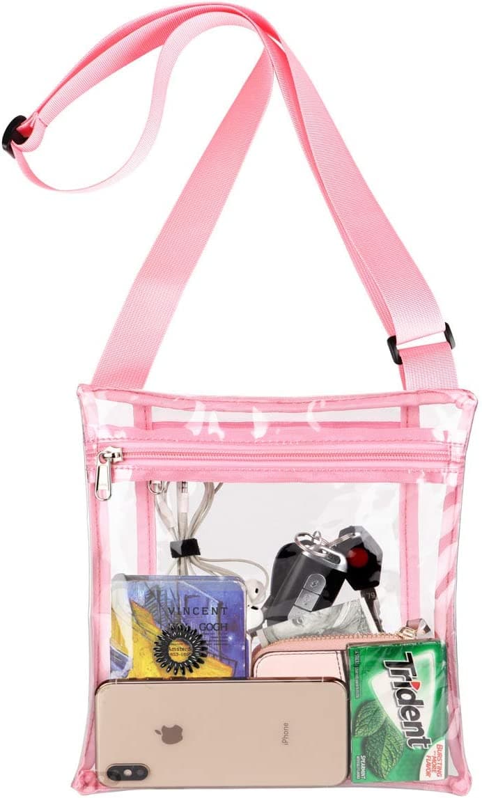HULISEN Clear Crossbody Purse Bag, Stadium Approved, with Extra Inside Pocket - Premium Bag, from Visit the HULISEN Store - Just $26.99! Shop now at Handbags Specialist Headquarter