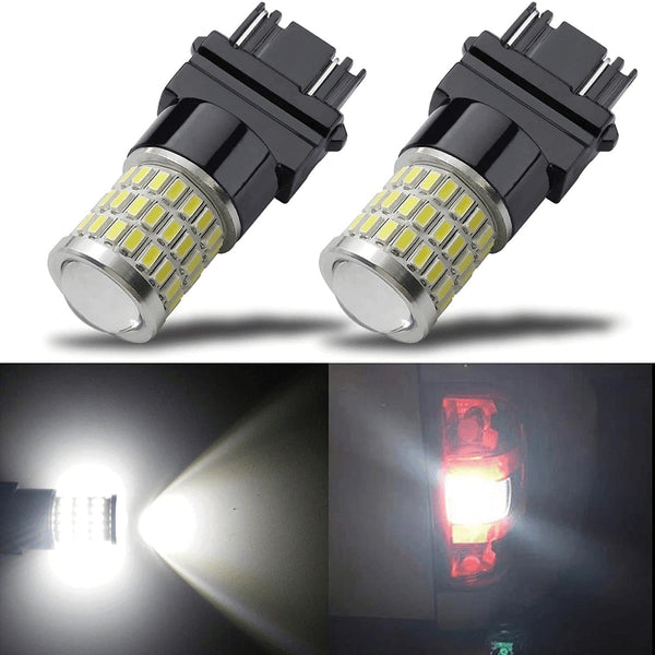 Ibrightstar Newest 9-30V Super Bright Low Power 3157 4157 3057 3156 LED Bulbs with Projector Replacement for Back up Reverse Lights and Tail Brake Parking Lights, Xenon White - Premium  from iBrightstar - Just $28.95! Shop now at Handbags Specialist Headquarter
