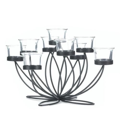 Iron Bloom Candle Centerpiece - Premium Gallery of Light from Gallery of Light - Just $54.62! Shop now at Handbags Specialist Headquarter