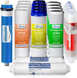 iSpring F19K75 2-Year Replacement Supply Set for 6-Stage Reverse Osmosis RO Water Filtration Systems with Alkaline Mineral Filter, 19 Count (Pack of 1), White - Premium alkaline water Filter from Visit the iSpring Store - Just $149.99! Shop now at Handbags Specialist Headquarter