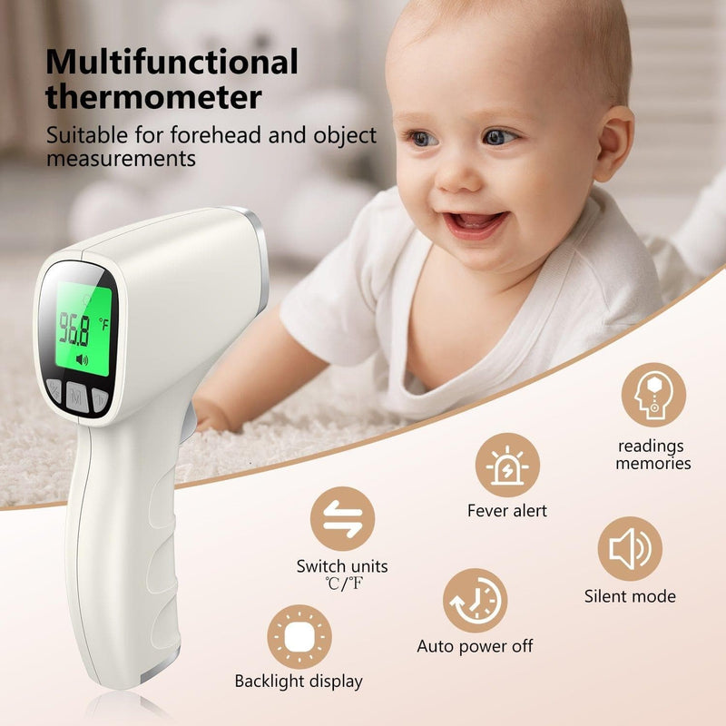 JUMPER Baby Forehead Thermometer FR202 Clinical Tested Digital Infrared Thermometer Accurate Digital Thermometer with Fever Alarm Function for Kids Toddler Children Adults CE and FDA Approved - Premium Health from Jumper - Just $29.99! Shop now at Handbags Specialist Headquarter