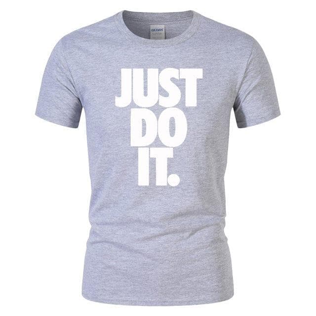 Just Do It T Letter print t-shirt - Premium MEN T-SHIRT from eprolo - Just $17.98! Shop now at Handbags Specialist Headquarter